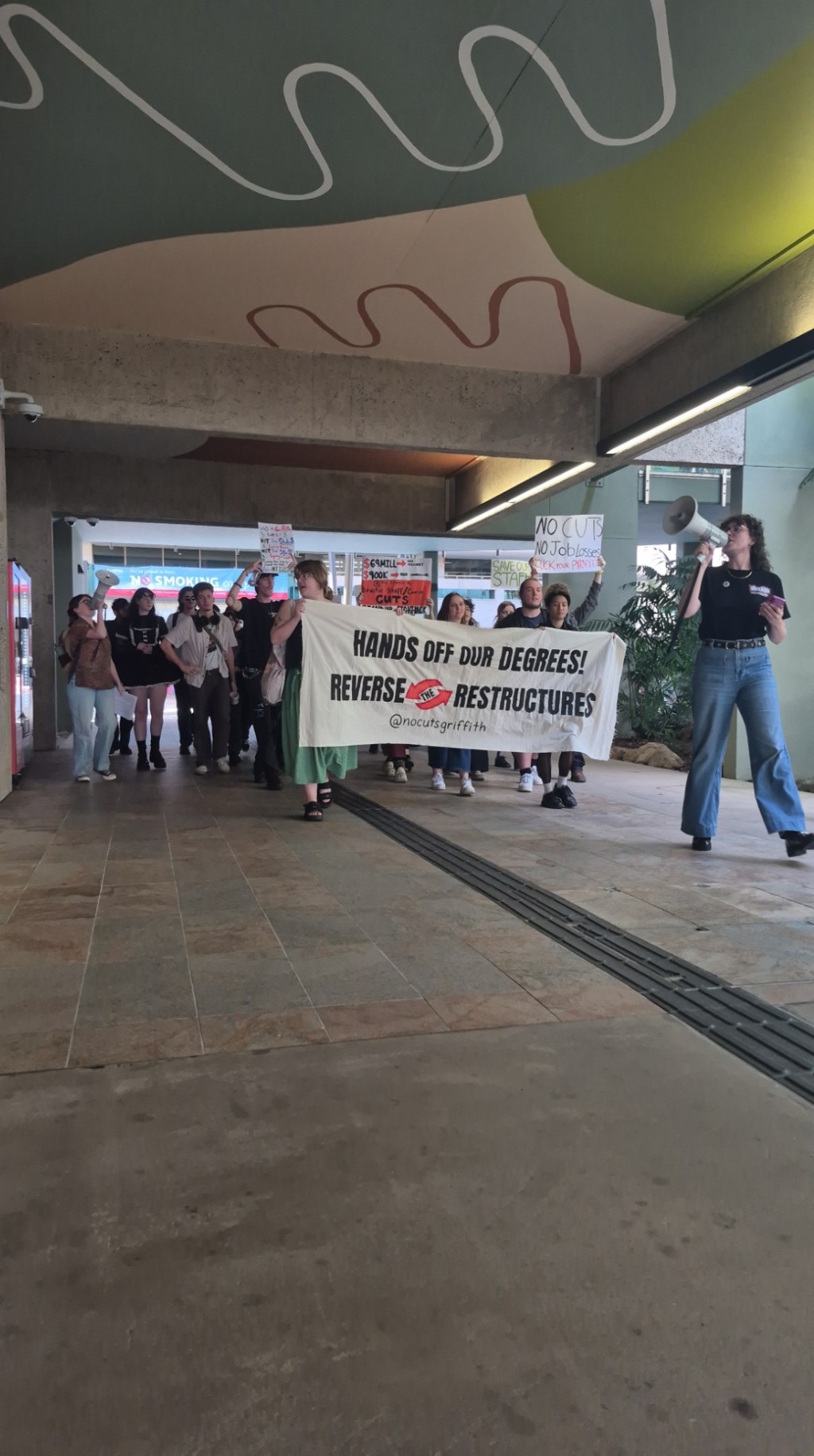 Students Protest on Nathan Campus Against Course&nbsp;Cuts